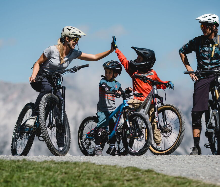 Mountainbike-Urlaub für Familien mit Kindern