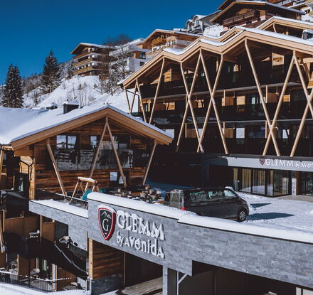 Hotel in winter: house view Glemm by AvenidaA Hotel in winter: house view Glemm by AvenidaA